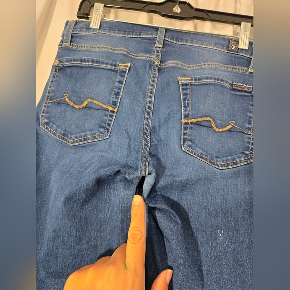 7 For All Mankind The Slim Cigarette Jeans Sz 28 - Picture 10 of 14
